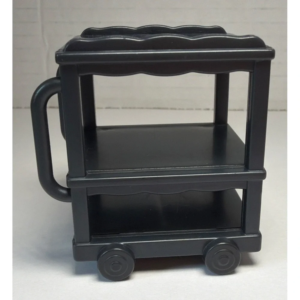 Calico Critters Sylvanian Families Black Rolling Cart Brick Oven Replacement